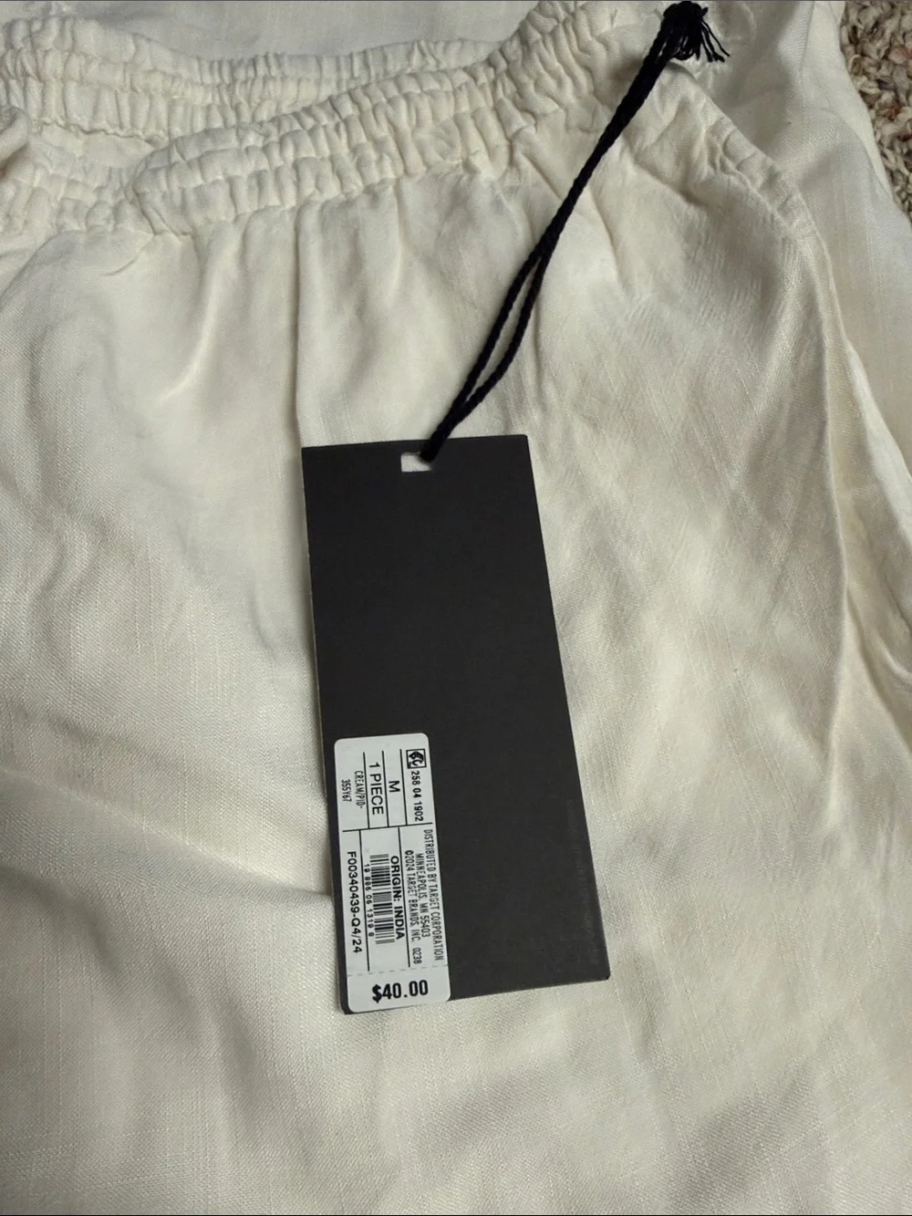 Future Collective White Eyelet Wide-Leg Pants